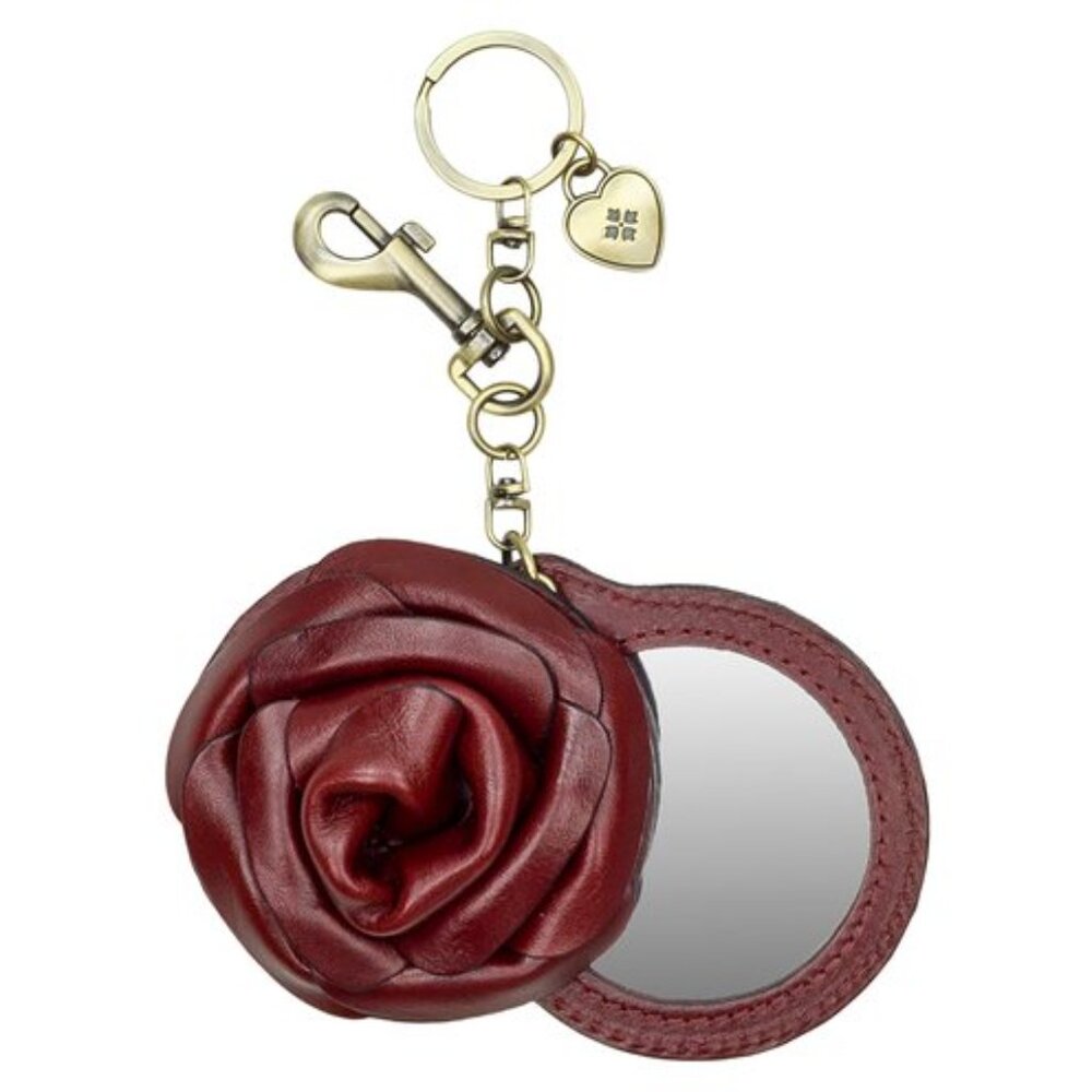 Patricia Nash - Rose Mirror Keychain Fob.  NWT. - Picture 4 of 9